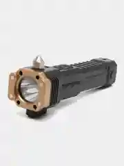 Желтый фонарик многофункциональный , с зарядкой от USB, удобный в руке, с магнитом, резаком