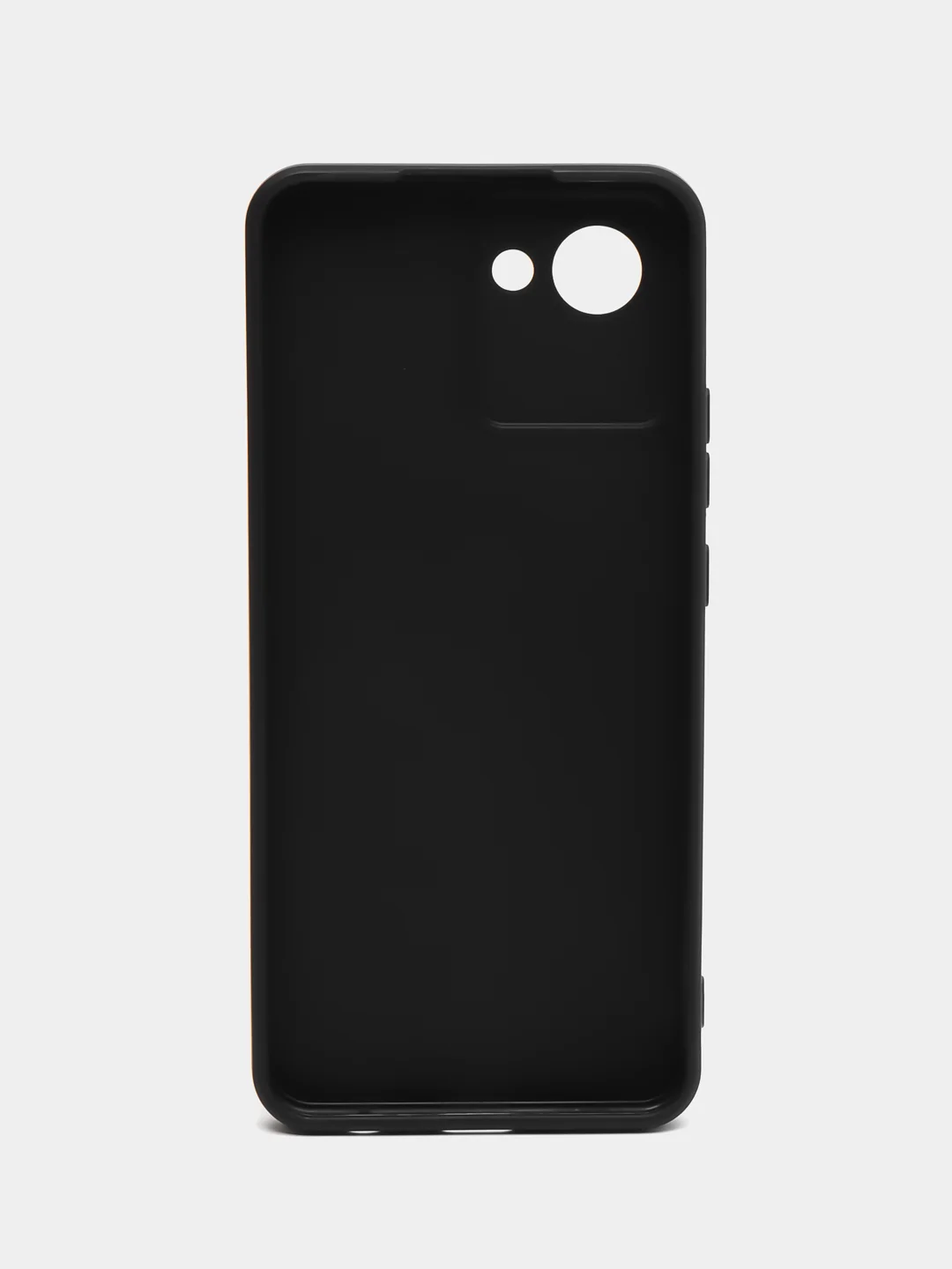 Угольный чехол Realme С30 Реалми С30 силиконовый, матовый, черный