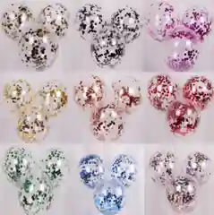 Воздушные шары с конфетти, 3 штуки