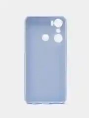 Светло-синий чехол BROSCORP для Infinix Hot 20i, матовый, силиконовый, тонкий, бортик вокруг камер