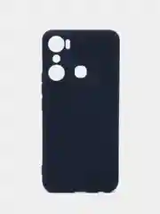 Синий чехол BROSCORP для Infinix Hot 20i, матовый, силиконовый, тонкий, бортик вокруг камер