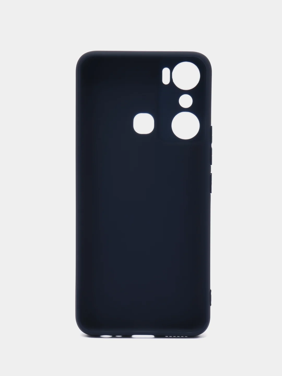 Синий чехол BROSCORP для Infinix Hot 20i, матовый, силиконовый, тонкий, бортик вокруг камер