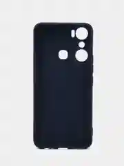 Синий чехол BROSCORP для Infinix Hot 20i, матовый, силиконовый, тонкий, бортик вокруг камер