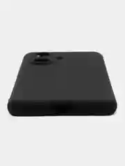 Черный чехол для Realme 10 Pro Plus силиконовый BROSCORP матовый, тонкий, бортик- защита камер