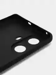 Черный чехол для Realme 10 Pro Plus силиконовый BROSCORP матовый, тонкий, бортик- защита камер