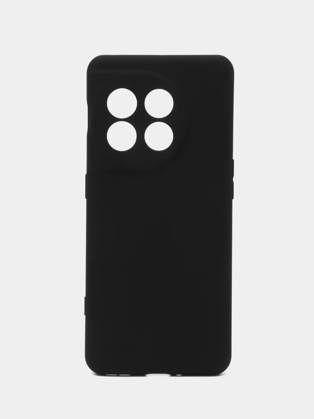 Черный чехол BROSCORP для OnePlus 11 матовый силиконовый тонкий, бортик вокруг камер