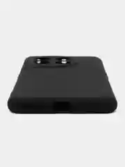Черный чехол BROSCORP для OnePlus 11 матовый силиконовый тонкий, бортик вокруг камер