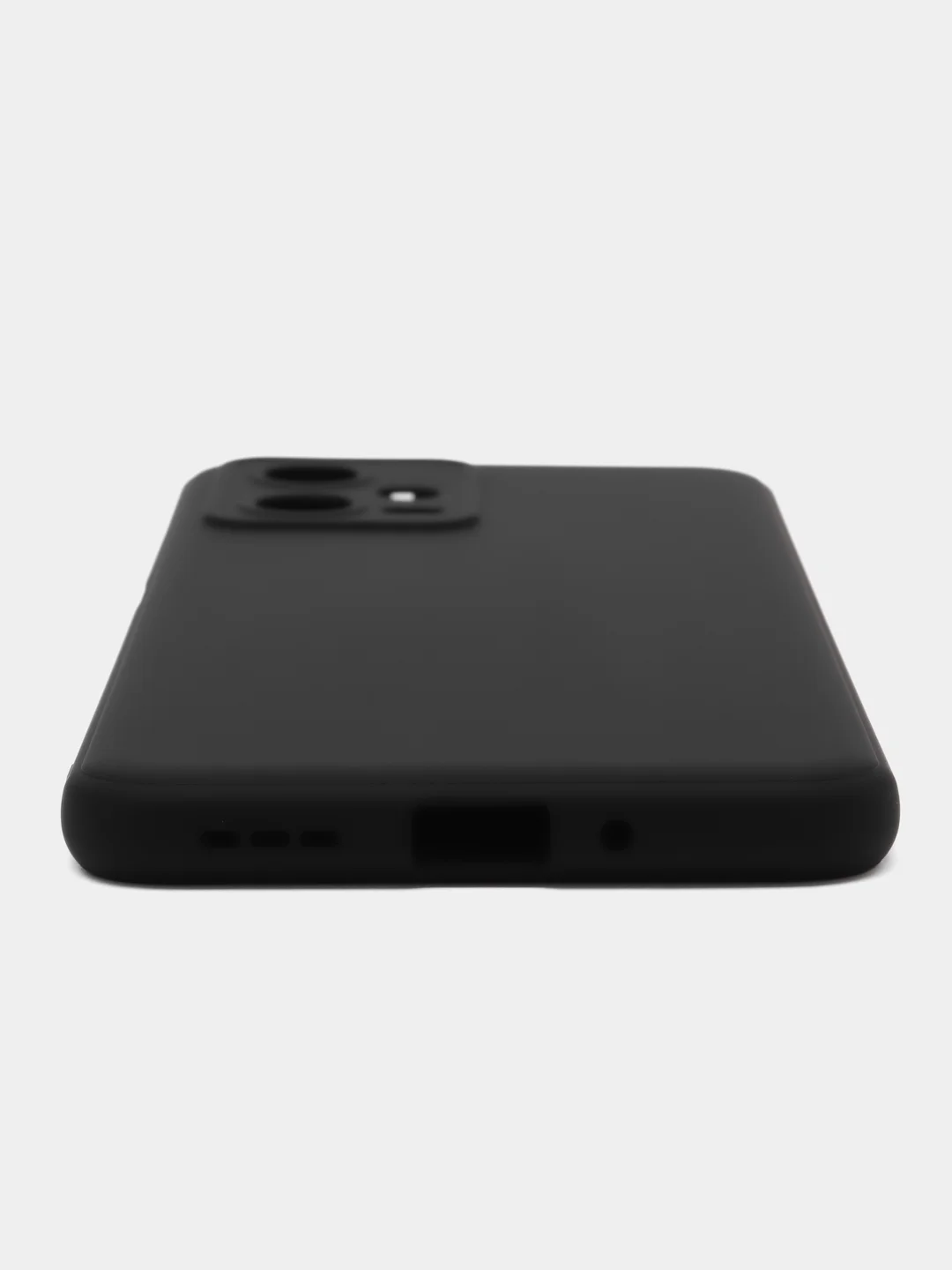 Черный чехол BROSCORP для Xiaomi Poco X5 5G, матовый, силиконовый, тонкий, бортик вокруг камер