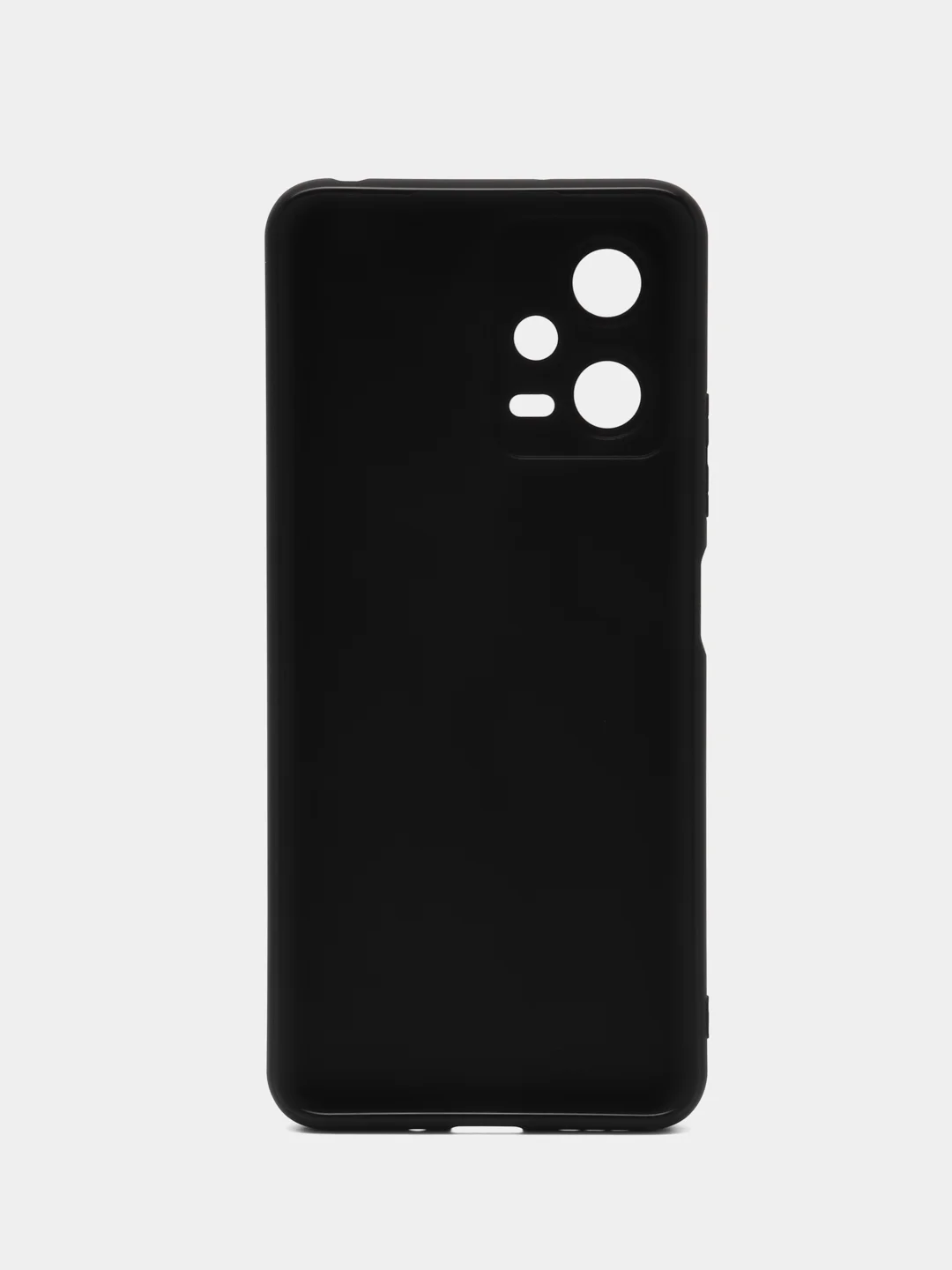 Черный чехол BROSCORP для Xiaomi Poco X5 5G, матовый, силиконовый, тонкий, бортик вокруг камер