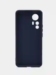 Синий чехол для Xiaomi 12T матовый BROSCORP силиконовый, защита-бортик вокруг камер