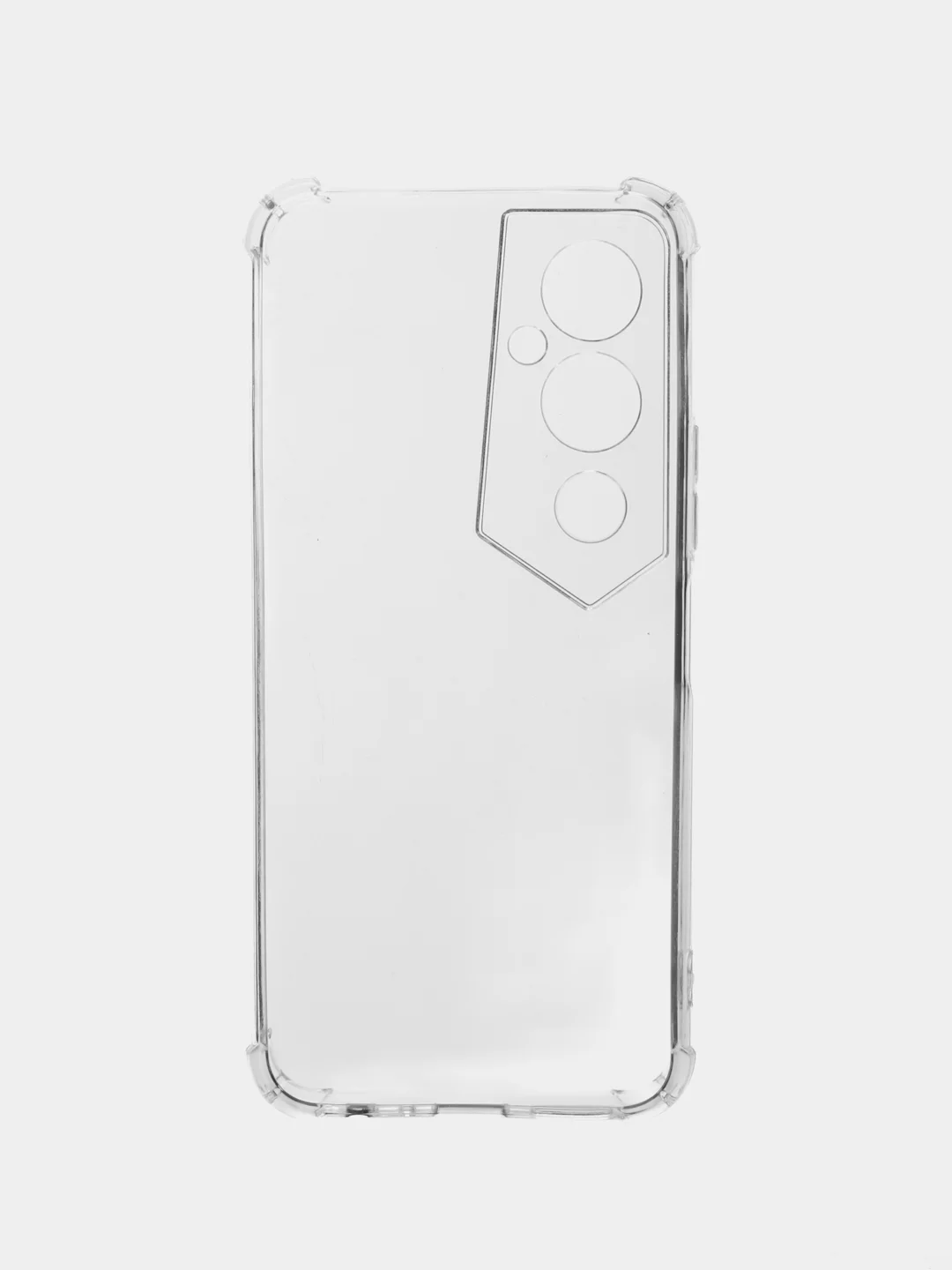 Прозрачный противоударный чехол BROSCORP для Tecno Pova 4 Pro, силиконовый, с усиленными углами