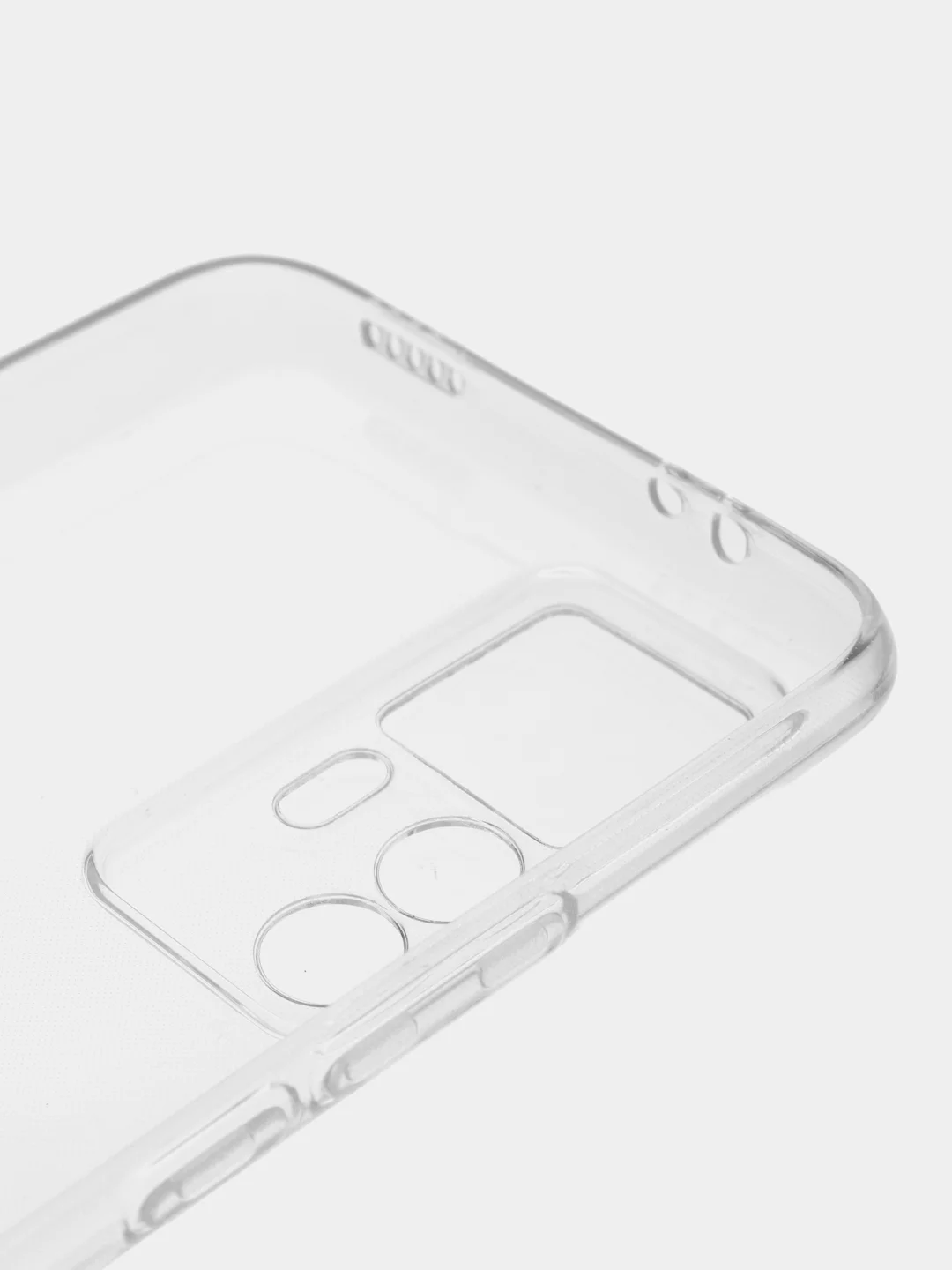 Прозрачный силиконовый чехол BROSCORP для Xiaomi 12 T, с защитой камер, и от прилипания, прозрачный