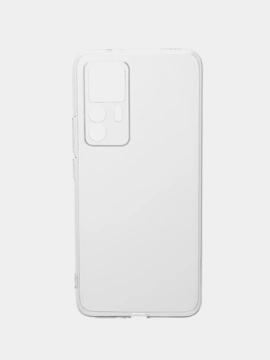 Прозрачный силиконовый чехол BROSCORP для Xiaomi 12 T, с защитой камер, и от прилипания, прозрачный
