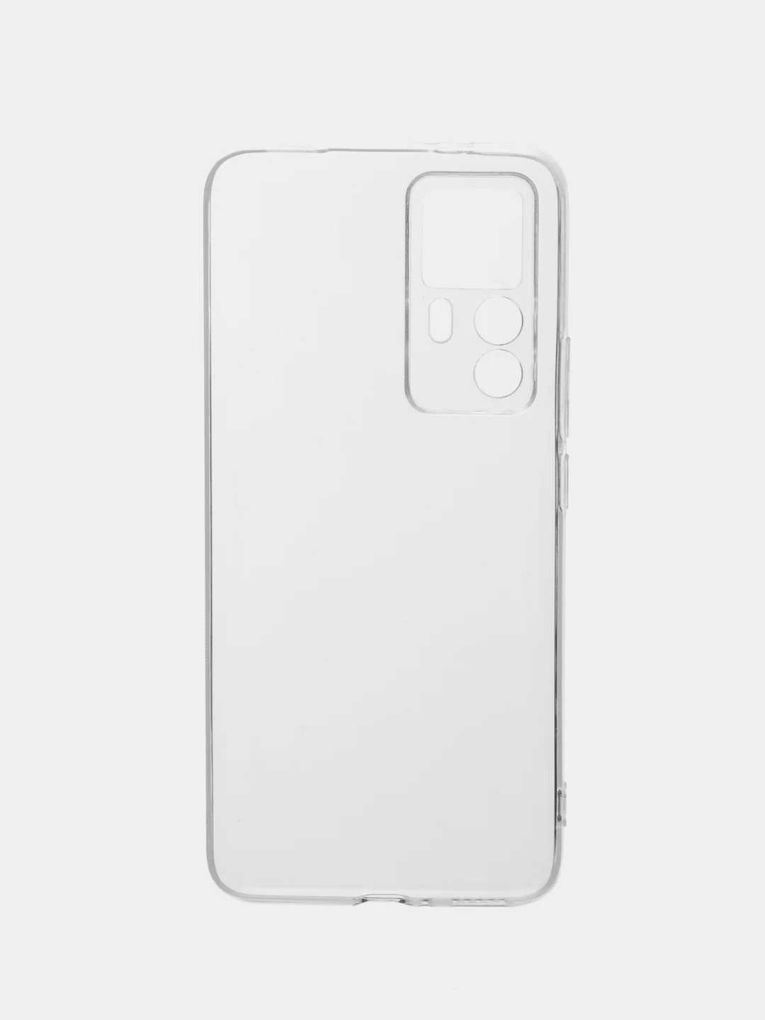 Прозрачный силиконовый чехол BROSCORP для Xiaomi 12 T, с защитой камер, и от прилипания, прозрачный
