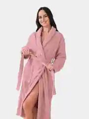 Пудровый халат женский,  махровый, хлопок