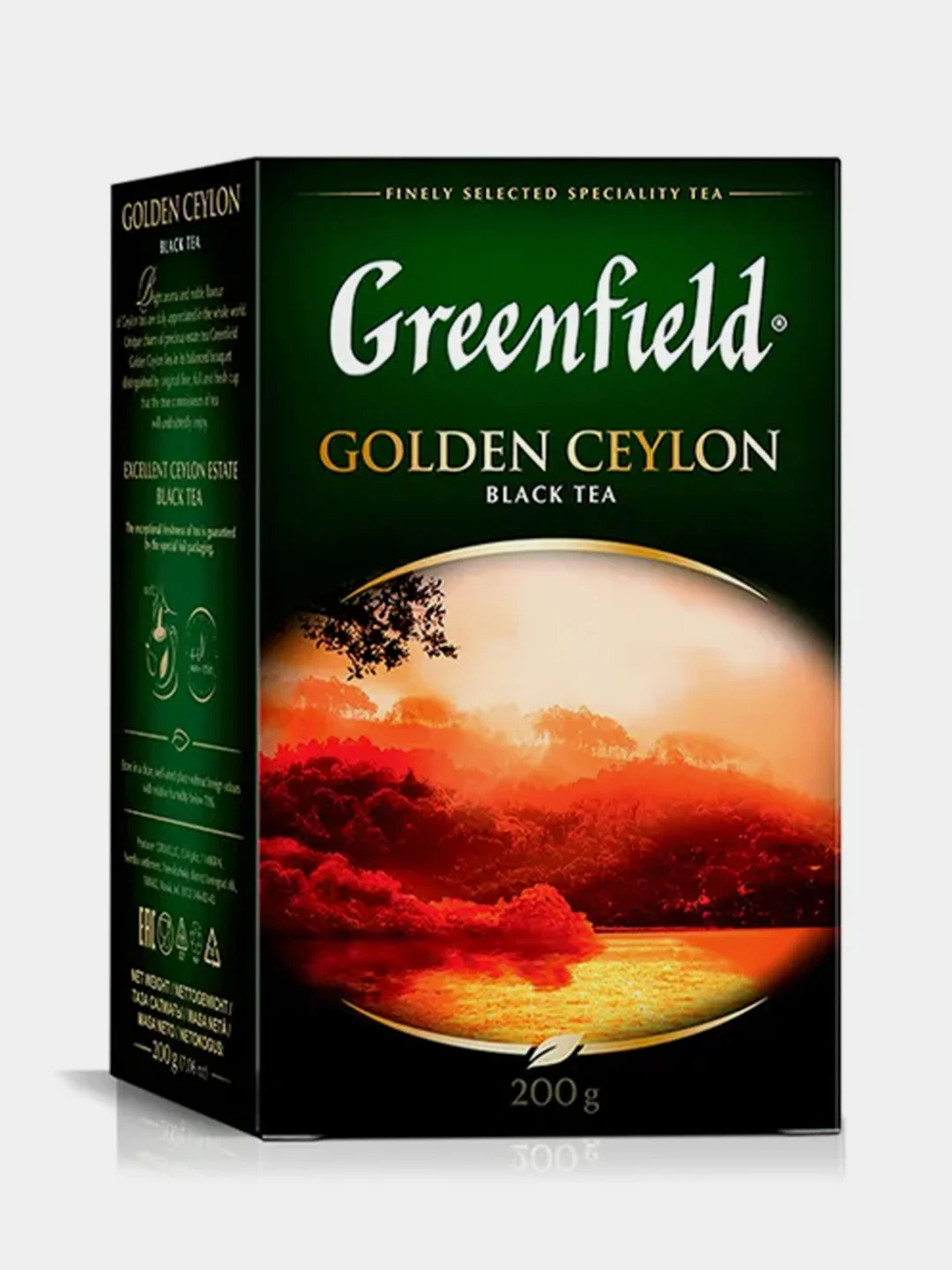 Чай листовой Greenfield Голден Цейлон черный, 200 г