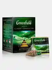 Чай в пирамидках Greenfield Классик Генмайча зеленый, 20 пирамидок