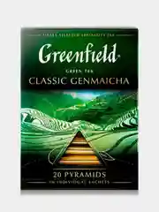 Чай в пирамидках Greenfield Классик Генмайча зеленый, 20 пирамидок