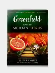Чай в пирамидках Greenfield Сицилиан Цитрус черный, 20 пирамидок