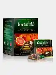 Чай в пирамидках Greenfield Сицилиан Цитрус черный, 20 пирамидок