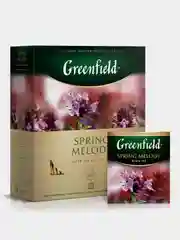 Чай в пакетиках Greenfield "Спринг Мелоди", черный, 100 пакетиков