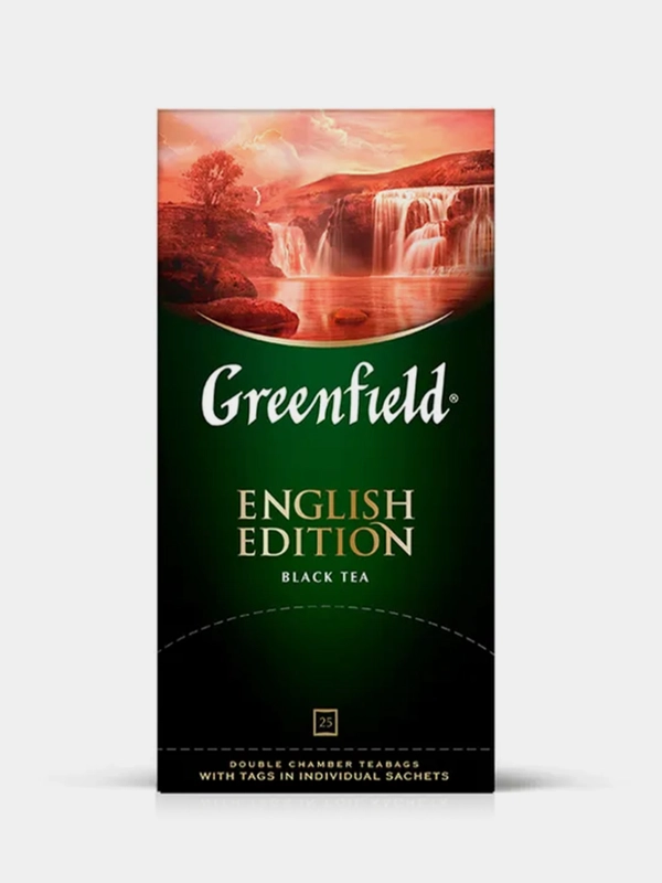 Чай в пакетиках Greenfield Инглиш Эдишн черный, 25 пак