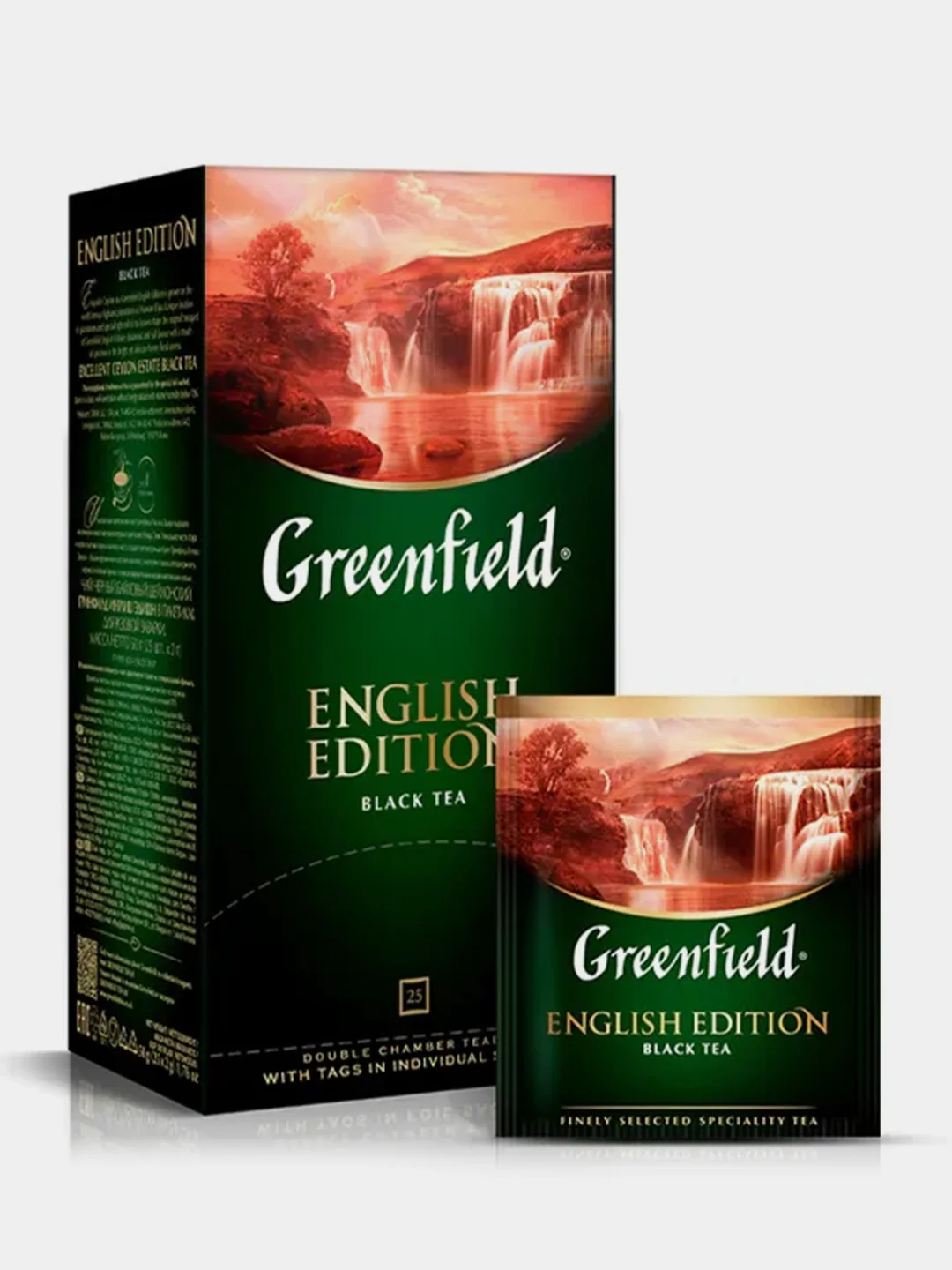 Чай в пакетиках Greenfield Инглиш Эдишн черный, 25 пак