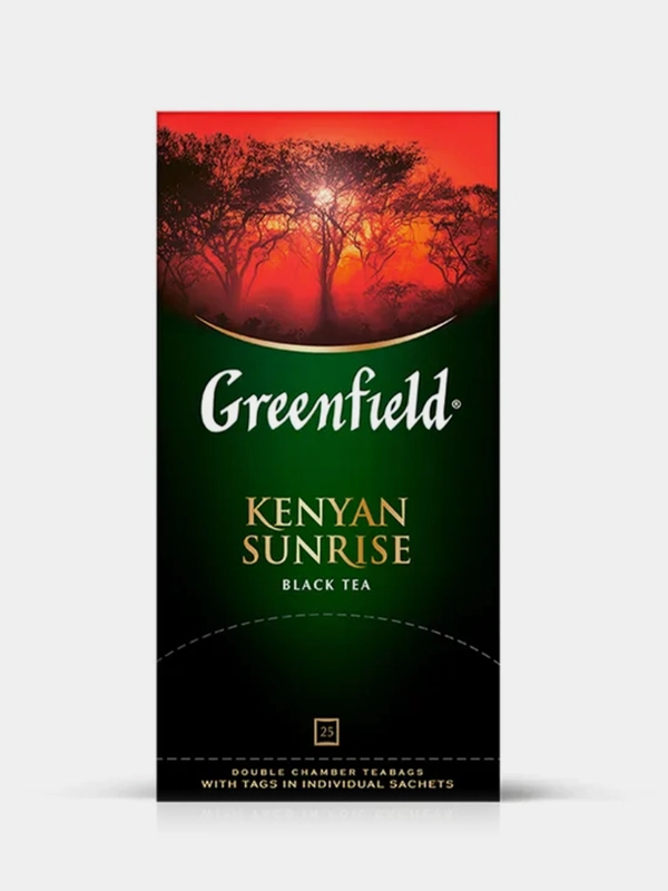 Чай в пакетиках Greenfield Кениан Санрайз черный, 25 пак
