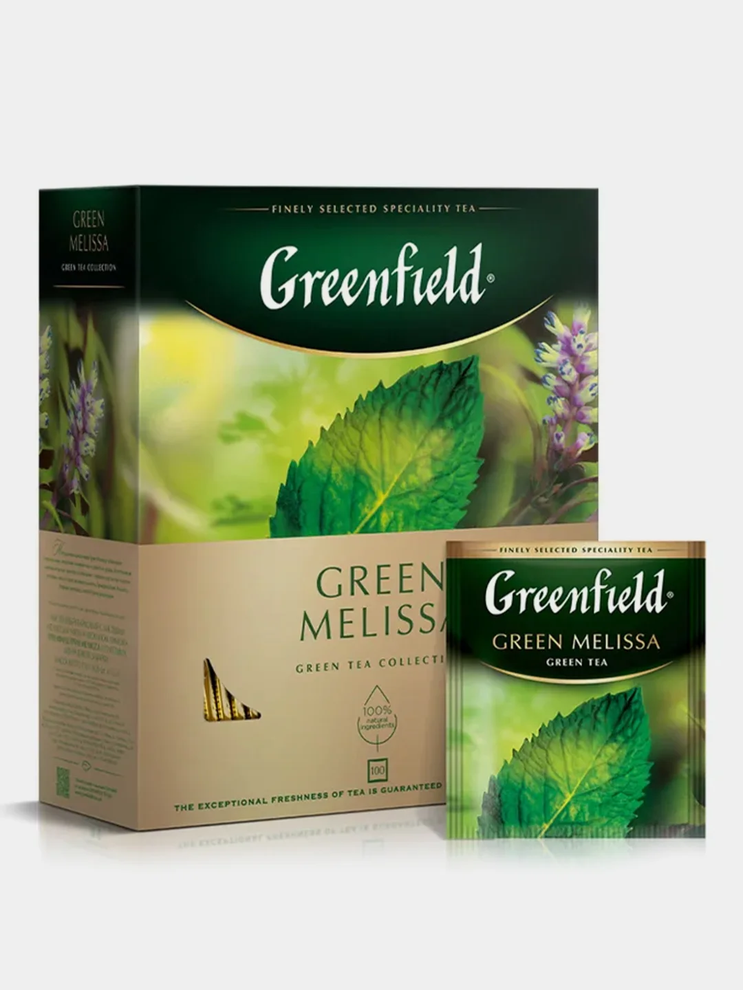 Чай в пакетиках Greenfield Грин Мелисса зеленый, 100 пакетиков