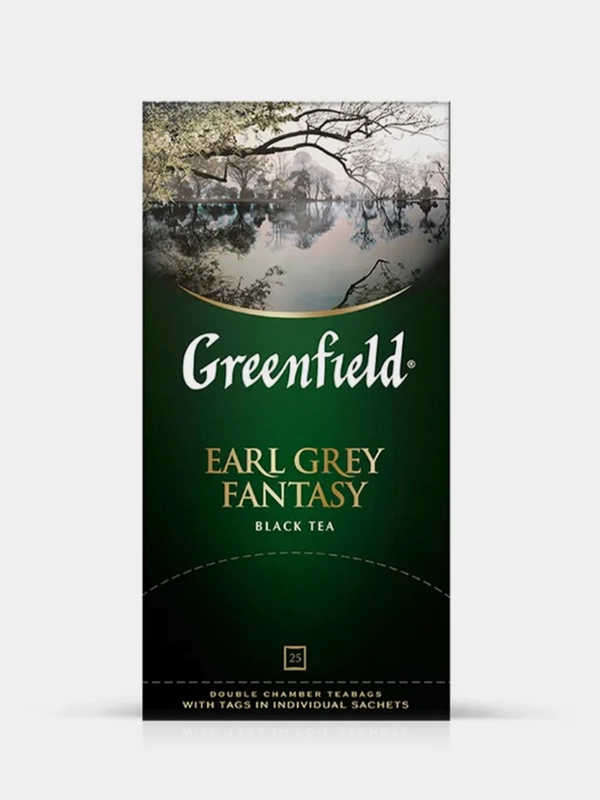 Чай в пакетиках Greenfield Эрл Грей Фэнтази черный, 25 пак