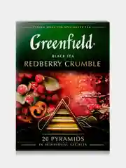 Чай в пирамидках Greenfield Рэдберри Крамбл черный, 20 пирамидок
