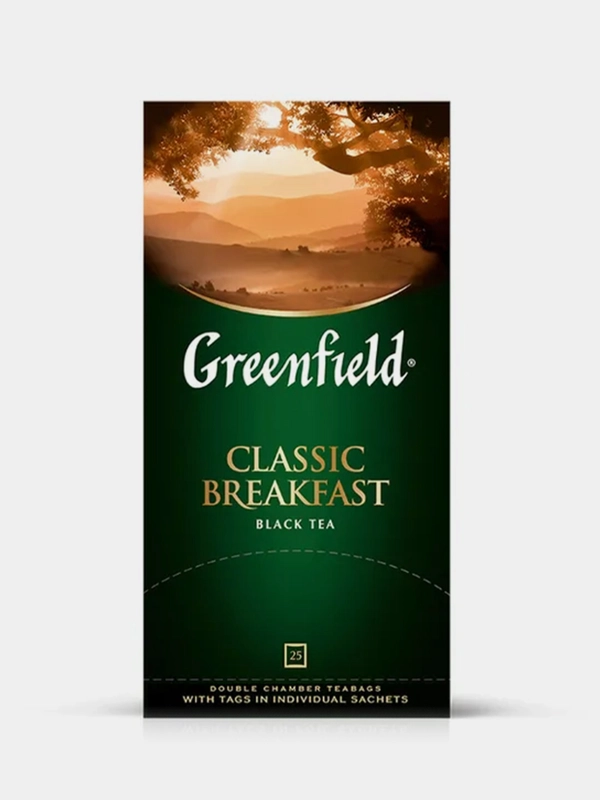 Чай в пакетиках Greenfield Классик Брекфаст черный, 25 пак
