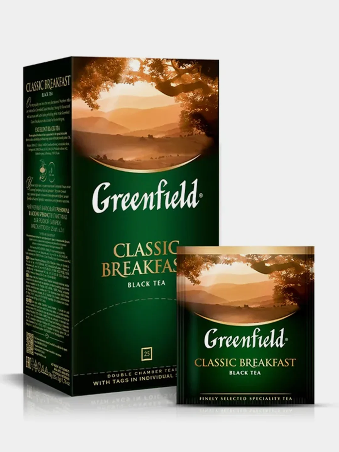 Чай в пакетиках Greenfield Классик Брекфаст черный, 25 пак