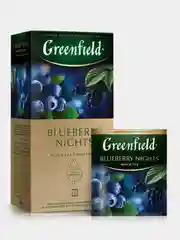 Чай в пакетиках Greenfield Блюберри Найтс черный, 25 пак