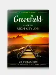 Чай в пирамидках Greenfield Рич Цейлон черный, 20 пирамидок