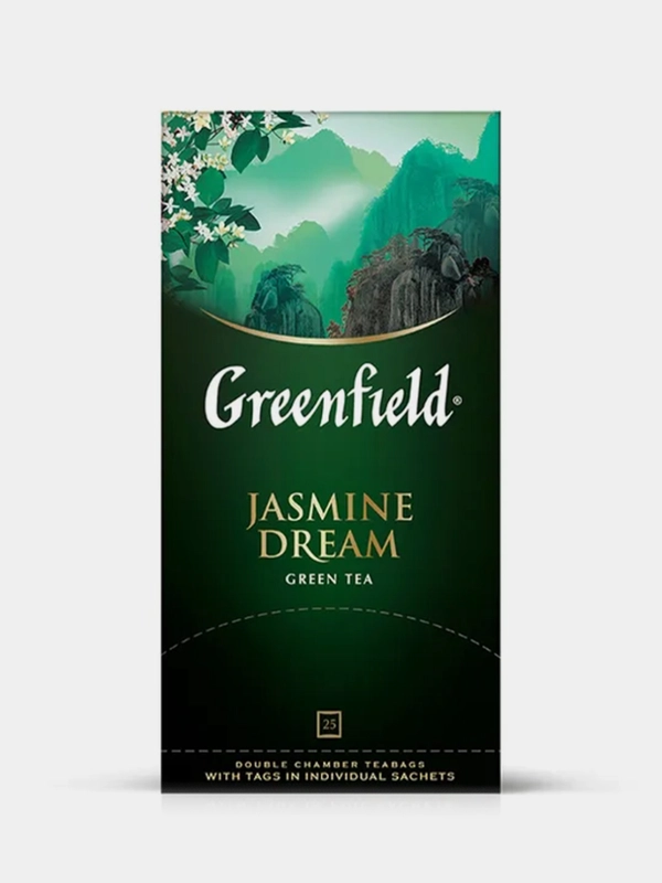 Чай в пакетиках Greenfield Жасмин Дрим зеленый, 25 пак