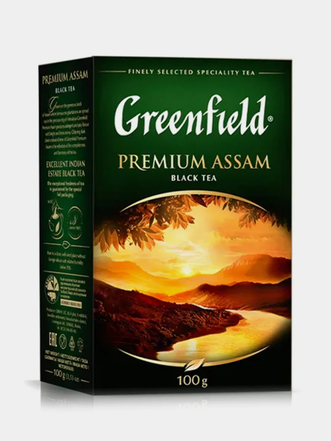 Чай черный листовой Greenfield "Premium Assam", 100 г