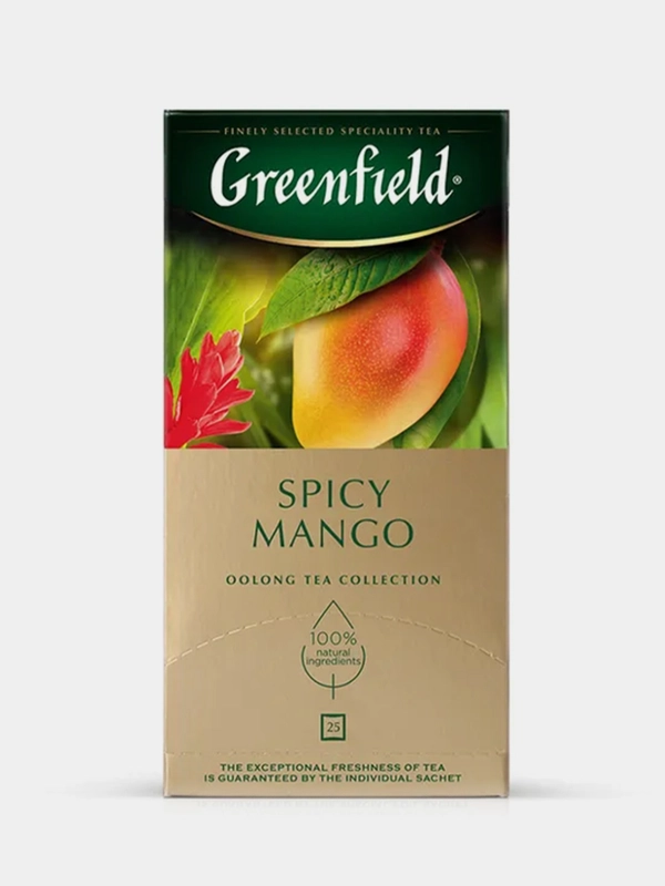 Чай оолонг Greenfield "Spicy Mango", 25 пакетиков по 2 г