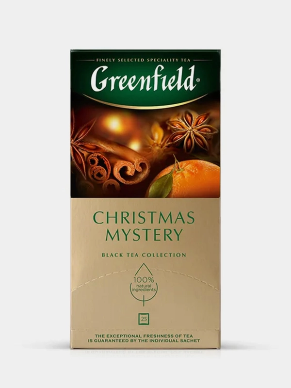 Чай черный Greenfield "Christmas Mystery", 25 пакетиков по 1,5 г