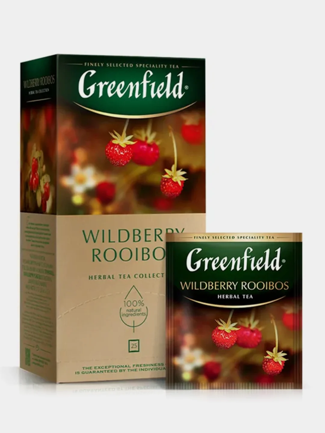 Чайный напиток Greenfield "Wildberry Rooibos", 25 пакетиков по 1,5 г