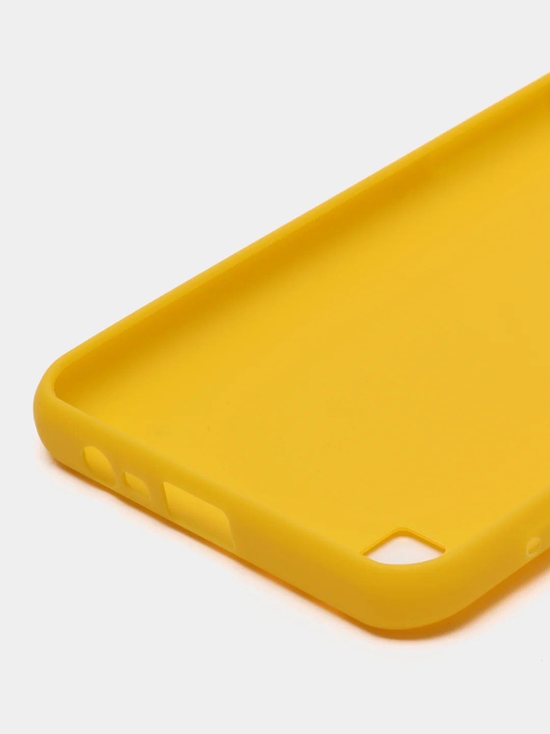 Желтый чехол для Realme C31 силиконовый, с защитой камеры