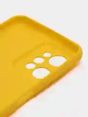Желтый чехол для Realme C31 силиконовый, с защитой камеры