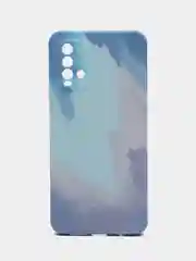 Небесно-голубой чехол Xiaomi Poco M3, Сяоми Поко М3 силиконовый, с мягким подкладом