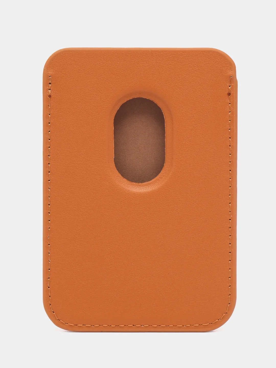 Светло-оранжевый картхолдер на iPhone, с поддержкой MagSafe Leather Wallet