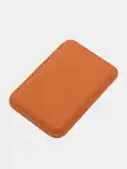 Светло-оранжевый картхолдер на iPhone, с поддержкой MagSafe Leather Wallet