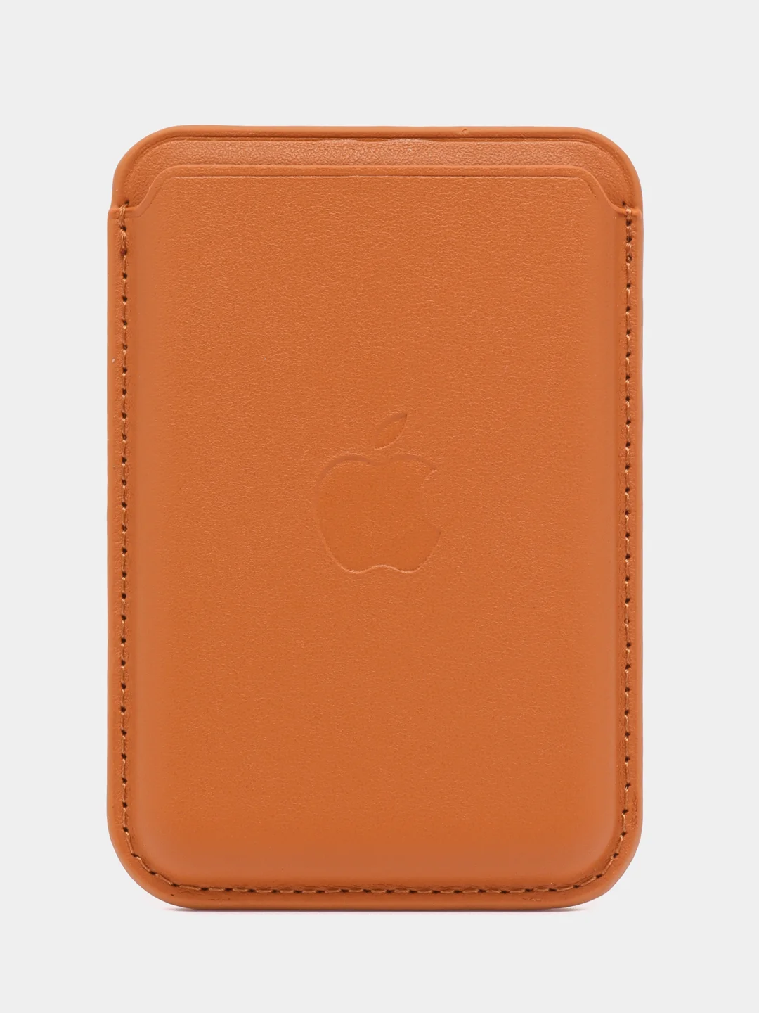Светло-оранжевый картхолдер на iPhone, с поддержкой MagSafe Leather Wallet
