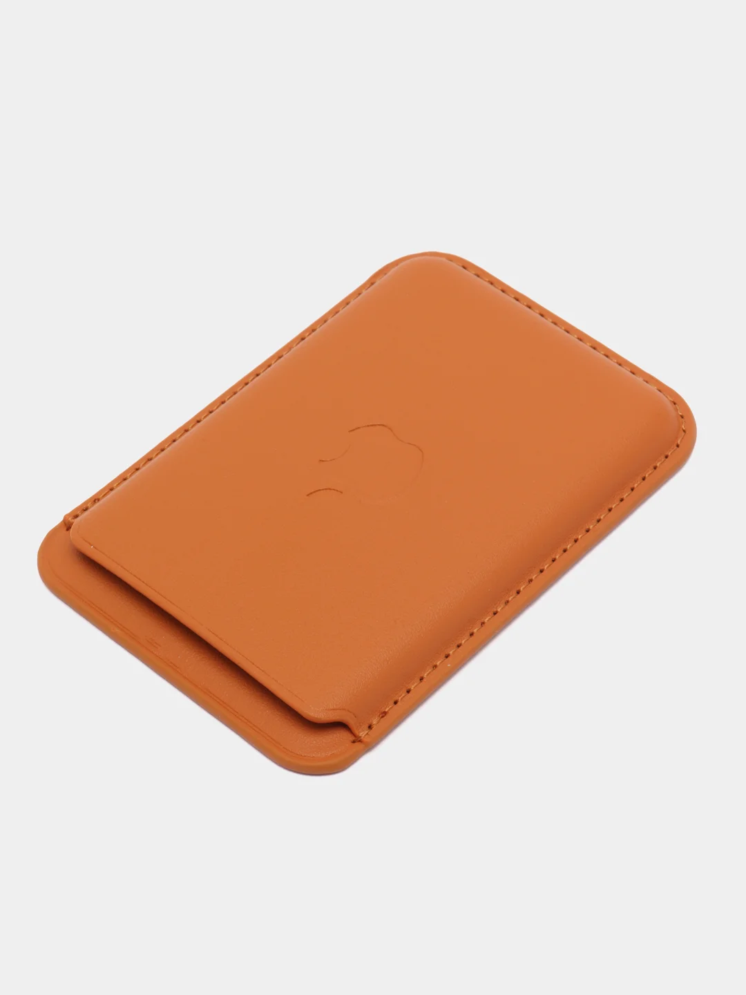Светло-оранжевый картхолдер на iPhone, с поддержкой MagSafe Leather Wallet