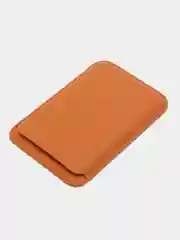 Светло-оранжевый картхолдер на iPhone, с поддержкой MagSafe Leather Wallet