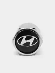 Колпачки для колес/шин на ниппель авто с логотипом "Hyundai", 4 шт
