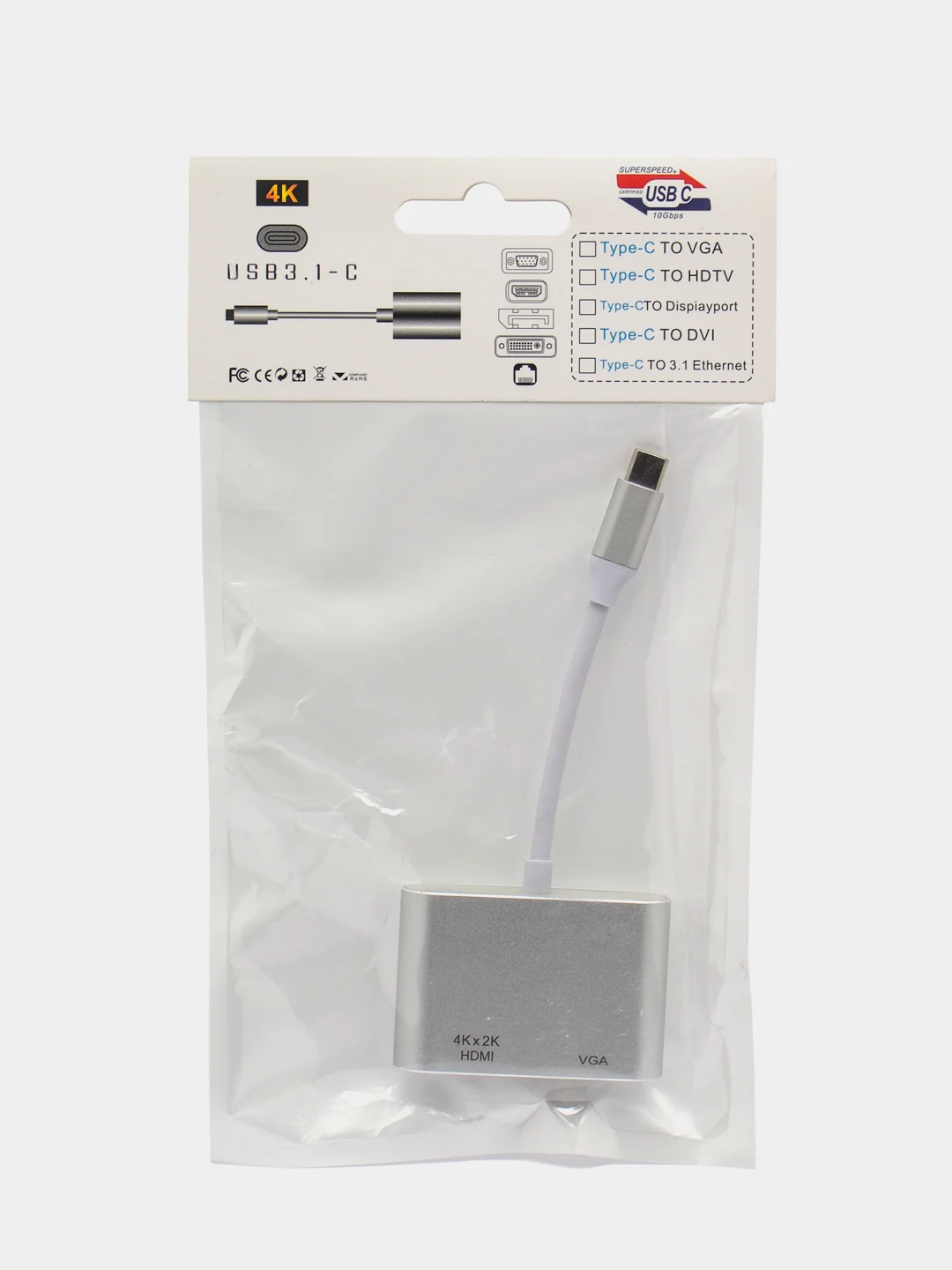 Переходник USB Hub HDMI VGA
